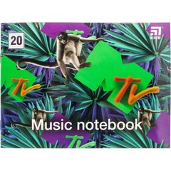 Тетрадь для нот Kite MTV MTV20-405-1, А5, 20 листов