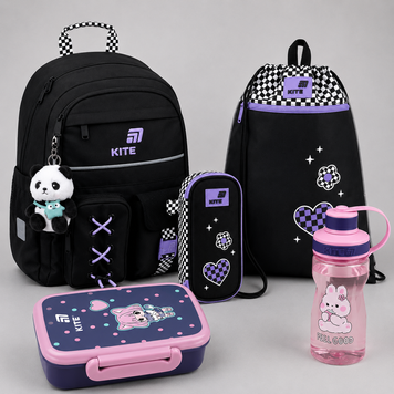 Шкільний набір 5в1 Kite Education Panda Love SET_K26-584M-2 SET_K26-584M-2 фото