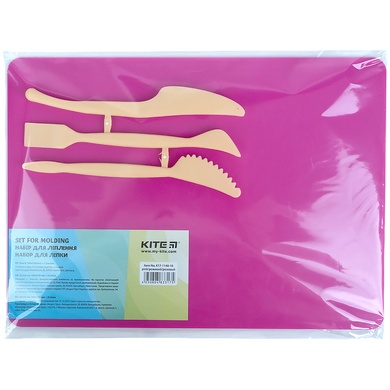 Набір для ліплення Kite K17-1140-10 (дощечка + 3 стеки), рожевий K17-1140-10 фото