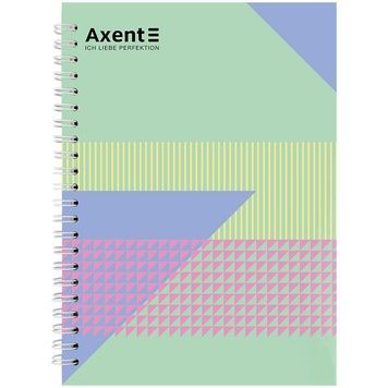 Блокнот на спіралі Axent 8032-19-A, A5, 145x210 мм, 96 аркушів, клітинка, тверда обкладинка 8032-19-A фото