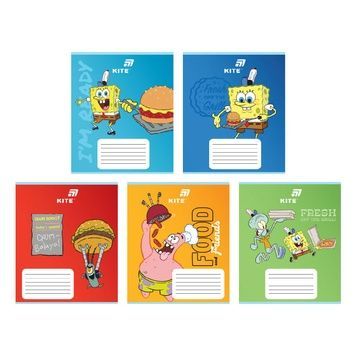 Зошит шкільний Kite Sponge Bob SB26-232, 12 аркушів, клітинка SB26-232 фото