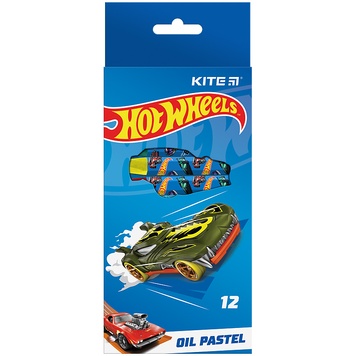 Пастель масляна Kite Hot Wheels HW24-071, 12 кольорів HW24-071 фото