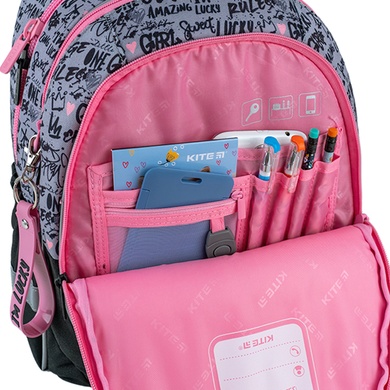 Школьный набор Kite Lucky Girl SET_K24-700M-2 (рюкзак, пенал, сумка) SET_K24-700M-2 фото