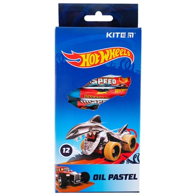 Пастель масляная Kite Hot Wheels HW24-071, 12 цветов HW24-071 фото