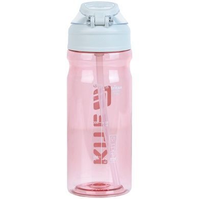 Пляшечка для води Kite K26-1315-2, 630 мл, рожево-сіра K26-1315-2 фото