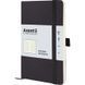 Книга записна Axent Partner Soft Skin 8616-01-A, A5-, 125x195 мм, 96 аркушів, клітинка, гнучка обкладинка, чорна 8616-01-A фото 1