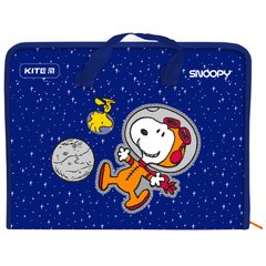 Папка-портфель на молнии Kite Snoopy SN21-202, 1 отделение, A4