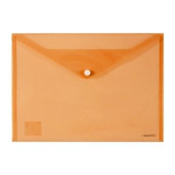 Папка на кнопке Axent 1402-26-A, А4, глянцевая, оранжевая 1402-26-A фото