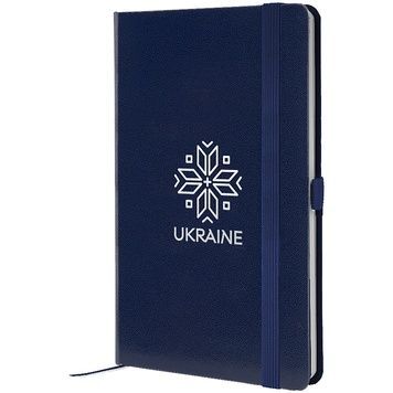 Книга записна Partner, 125*195, 96арк, кліт, синя, Вишиванка 8201-02-9-A фото