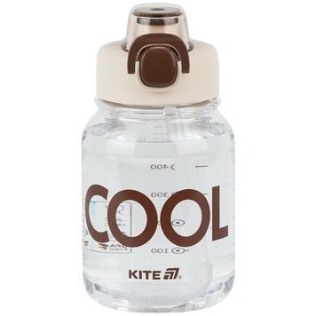Пляшечка для води Kite K25-1217-1, 700 мл, біло-коричнева K25-1217-1 фото
