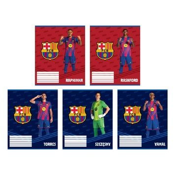 Зошит шкільний Kite FC Barcelona BC26-232, 12 аркушів, клітинка BC26-232 фото