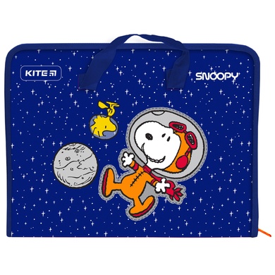 Папка-портфель на блискавці Kite Snoopy SN21-202, 1 відділення, A4 SN21-202 фото