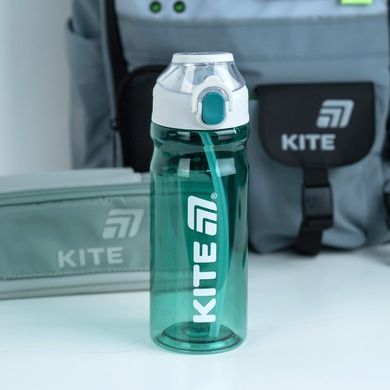 Пляшечка для води Kite K26-1315-1, 630 мл, зелено-сіра K26-1315-1 фото