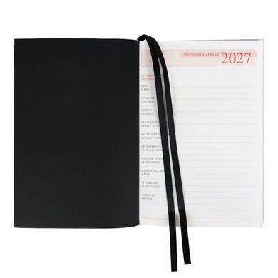 Ежедневник Leo Planner Velvet A5 датированный 2027 мягкий черный 368 страниц 252722 фото