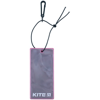 Підвіска м'яка світловідбиваюча Kite K23-109-4, прямокутна, бузкова K23-109-4 фото