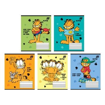 Зошит шкільний Kite Garfield GF26-232-4, 12 аркушів, клітинка GF26-232 фото