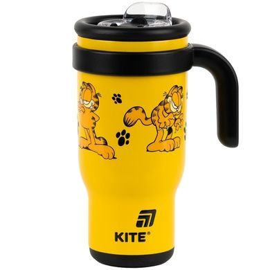 Термокружка з трубочкою Kite Garfield GF25-1266, 530мл GF25-1266 фото