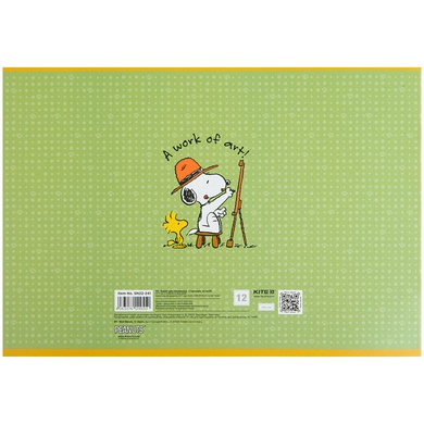 Тетрадь для рисования Kite Snoopy SN22-241, 12 листов SN22-241 фото