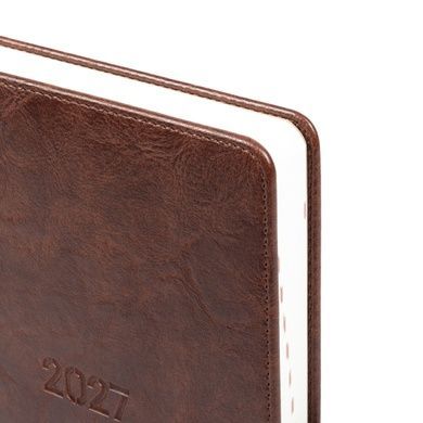 Ежедневник Leo Planner Status A5 датированный 2027 твердый коричневый 368 страниц 252723 фото