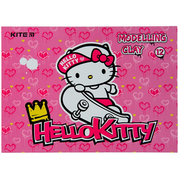 Пластилин восковой Kite Hello Kitty HK22-1086, 12 цветов, 240 г HK22-1086 фото
