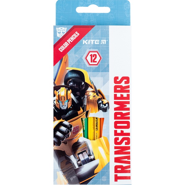 Олівці кольорові Kite Transformers TF24-051, 12 шт. TF24-051 фото