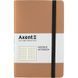 Книга записная Axent Partner Soft 8206-35-A, A5-, 125x195 мм, 96 листов, клетка, гибкая обложка, золотая 8206-35-A фото 1