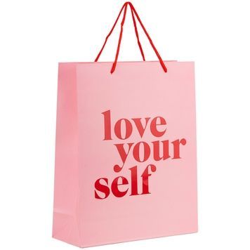 Пакет паперовий подарунковий, 26х32см, Love yourself 8502-29-A фото