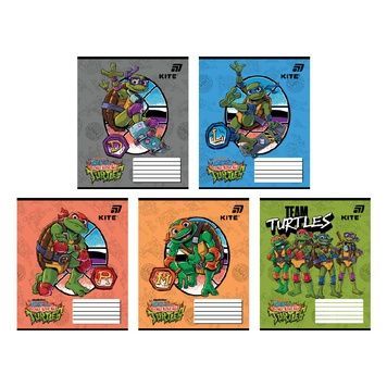 Зошит шкільний Kite Ninjia Turtles NT26-232, 12 аркушів, клітинка NT26-232 фото