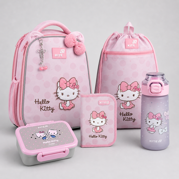 Шкільний набір 5в1 Kite Education Hello Kitty SET_HK26-555S-2 SET_HK26-555S-2 фото