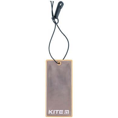 Підвіска м'яка світловідбиваюча Kite K23-109-2, прямокутна, персикова K23-109-2 фото