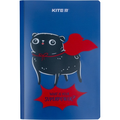 Блокнот пластиковий Kite Weird dog K22-460-1, А5+, 40 аркушів, клітинка K22-460-1 фото