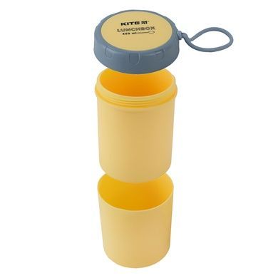Ланчбокс круглый Kite K23-187-1, 450 мл, желтый K23-187-1 фото