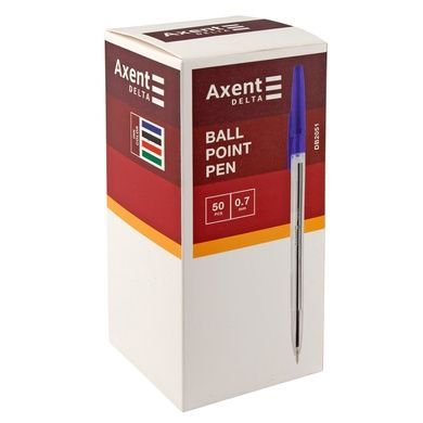 Ручка кулькова Axent Delta DB2051-02, 0.7 мм, синя DB2051-02 фото