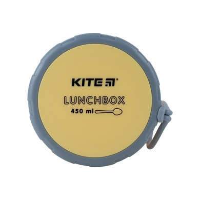 Ланчбокс круглий Kite K23-187-1, 450 мл, жовтий K23-187-1 фото