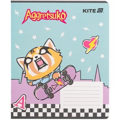 Зошит шкільний Kite Aggretsuko AR25-236, 18 аркушів, клітинка AR25-236 фото