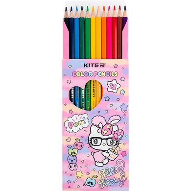 Олівці кольорові Kite Hello Kitty HK24-051, 12 шт. HK24-051 фото