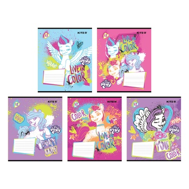 Зошит шкільний Kite My Little Pony LP24-234, 12 аркушів, лінія LP24-234 фото