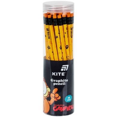 Олівець графітний тригранний з гумкою Kite Garfield GF26-046 GF26-046 фото