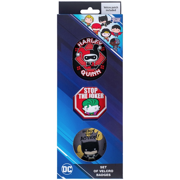 Набір бейджів на липучці Kite DC Comics Justice League DC24-3012-2, 3 шт. DC24-3012-2 фото
