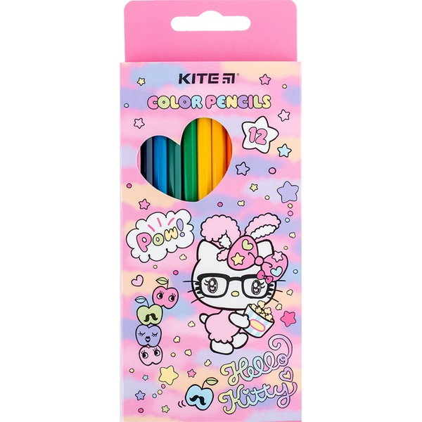 Олівці кольорові Kite Hello Kitty HK24-051, 12 шт. HK24-051 фото