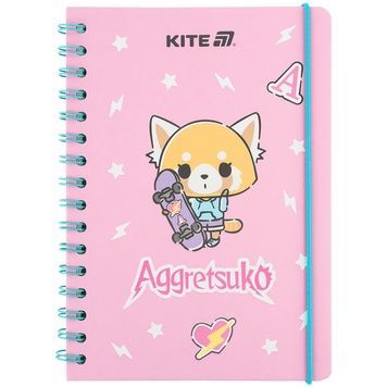 Блокнот на спіралі Kite Aggretsuko AR25-190, A5, 80 аркушів, клітинка AR25-190 фото
