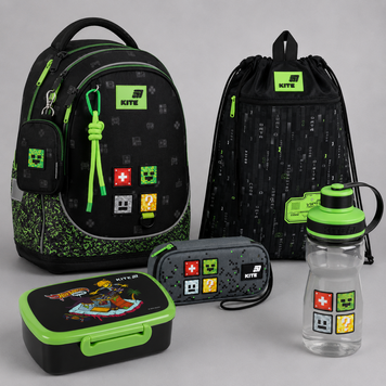 Шкільний набір 5в1 Kite Education Pixel SET_K26-724S-4 SET_K26-724S-4 фото
