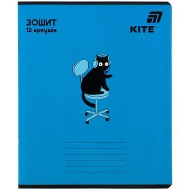 Зошит шкільний Kite One color K26-234, 12 аркушів, лінія K26-234 фото
