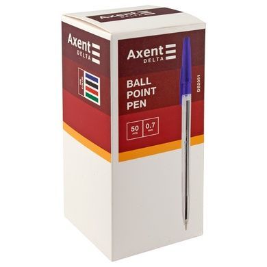 Ручка кулькова Axent Delta DB2051-06, 0.7 мм, червона DB2051-06 фото