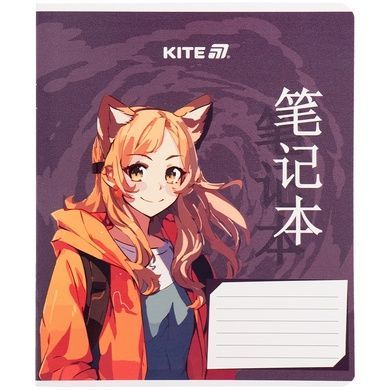 Тетрадь школьная Kite Anime K25-236-1, 18 листов, клетка K25-236-1 фото