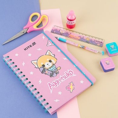 Блокнот на спіралі Kite Aggretsuko AR25-190, A5, 80 аркушів, клітинка AR25-190 фото