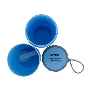 Ланчбокс круглый Kite K23-187-2, 450 мл, голубой K23-187-2 фото