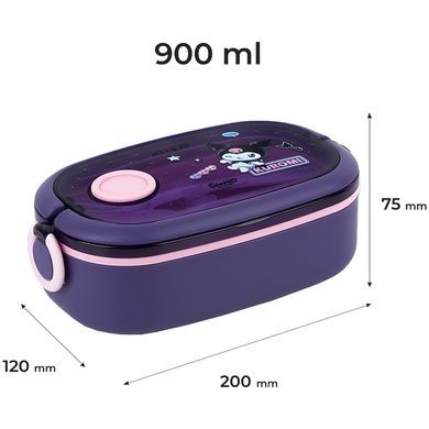 Ланчбокс Kite Kuromi HK25-1180, 900 мл, фіолетовий HK25-1180 фото