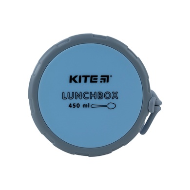 Ланчбокс круглий Kite K23-187-2, 450 мл, блакитний K23-187-2 фото