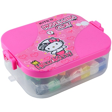 Пластилін у боксі Kite Hello Kitty HK22-080, 7 кольорів + 8 інструментів, 380 г HK22-080 фото
